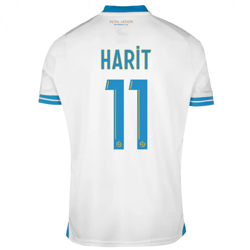 Danxen Niño Camiseta Amine Harit #11 Blanco 1ª Equipación 2023/24 La Camisa