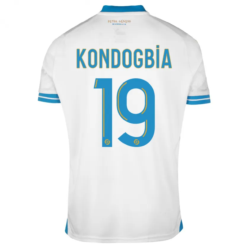 Danxen Niño Camiseta Geoffrey Kondogbia #19 Blanco 1ª Equipación 2023/24 La Camisa