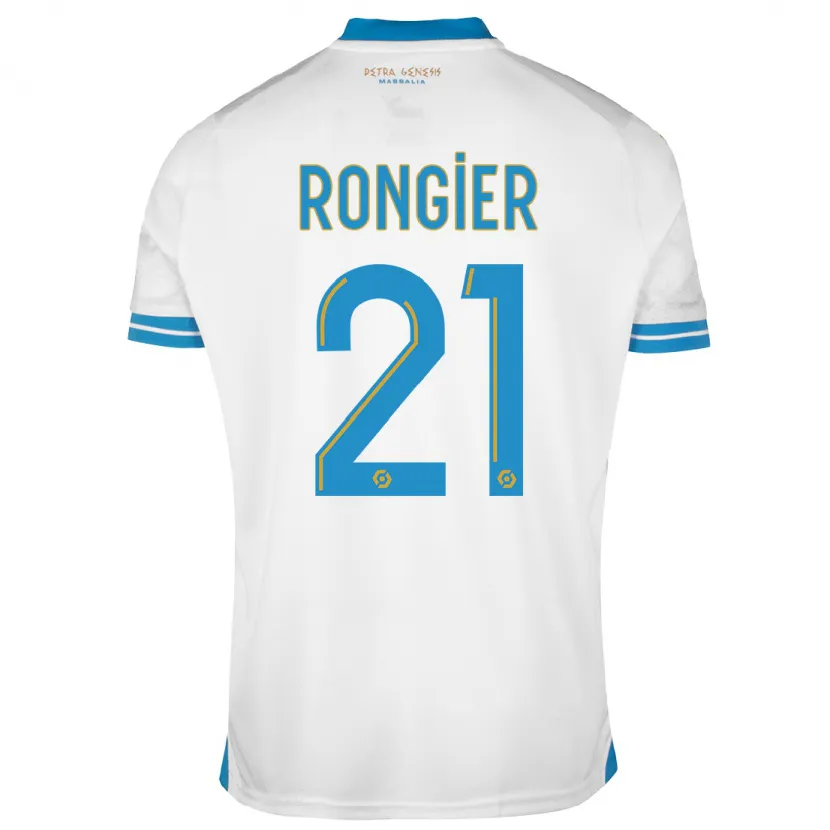 Danxen Niño Camiseta Valentin Rongier #21 Blanco 1ª Equipación 2023/24 La Camisa