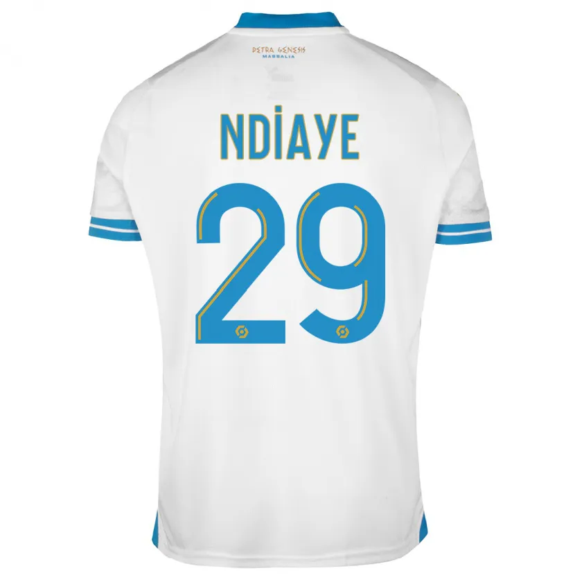 Danxen Niño Camiseta Iliman Ndiaye #29 Blanco 1ª Equipación 2023/24 La Camisa