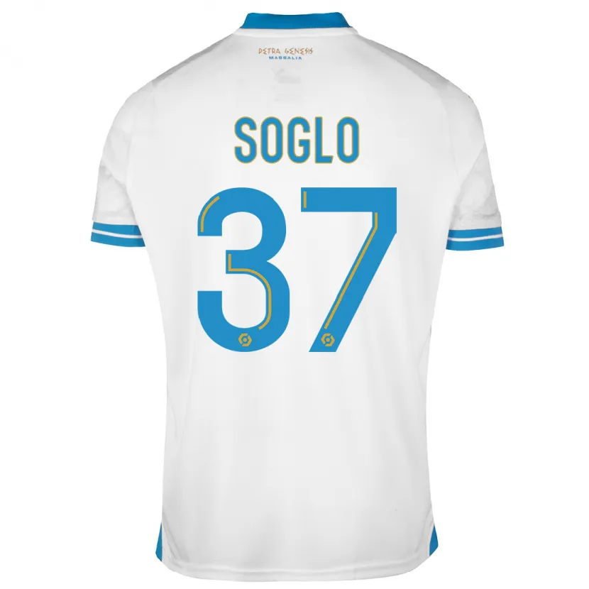 Danxen Niño Camiseta Emran Soglo #37 Blanco 1ª Equipación 2023/24 La Camisa