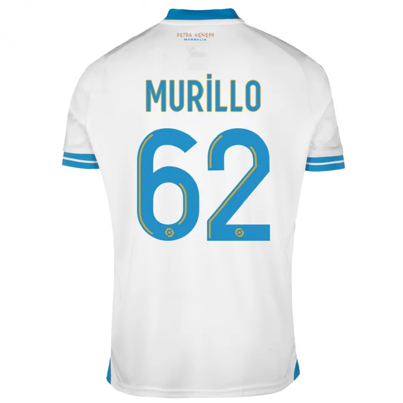 Danxen Niño Camiseta Amir Murillo #62 Blanco 1ª Equipación 2023/24 La Camisa