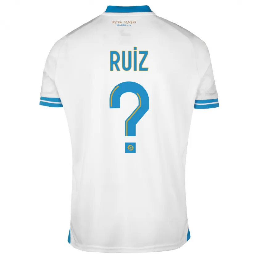 Danxen Niño Camiseta Pedro Ruiz #0 Blanco 1ª Equipación 2023/24 La Camisa