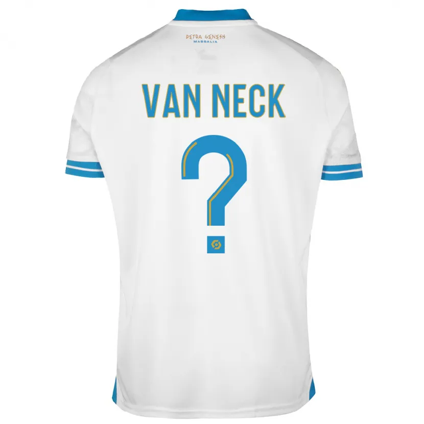 Danxen Niño Camiseta Jelle Van Neck #0 Blanco 1ª Equipación 2023/24 La Camisa