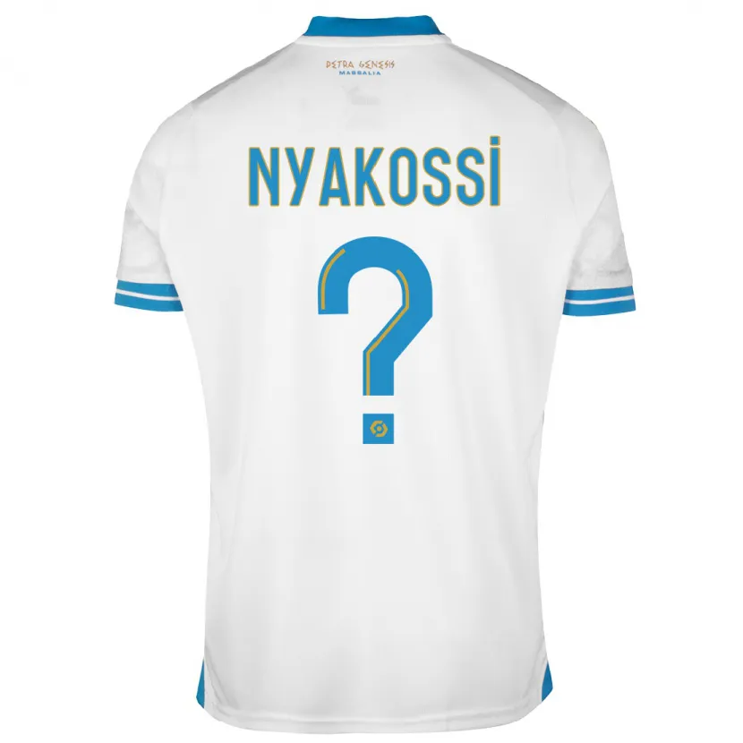 Danxen Niño Camiseta Roggerio Nyakossi #0 Blanco 1ª Equipación 2023/24 La Camisa