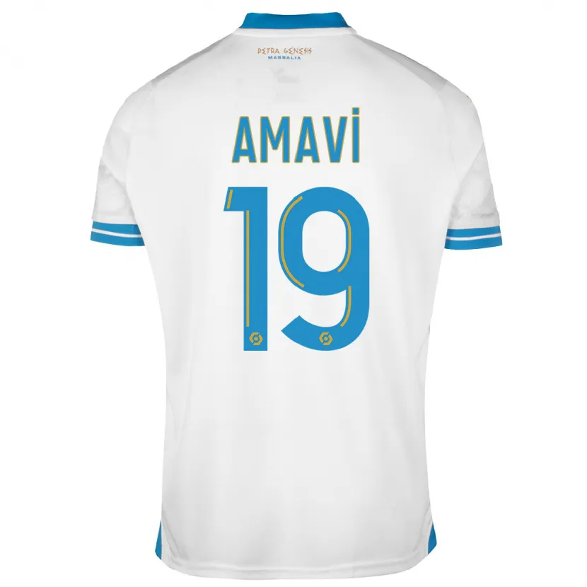 Danxen Niño Camiseta Jordan Amavi #19 Blanco 1ª Equipación 2023/24 La Camisa