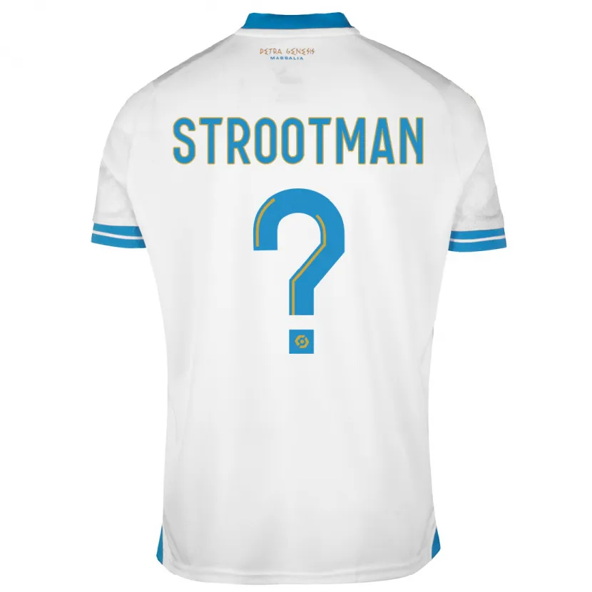 Danxen Niño Camiseta Kevin Strootman #0 Blanco 1ª Equipación 2023/24 La Camisa