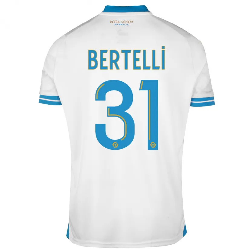 Danxen Niño Camiseta Ugo Bertelli #31 Blanco 1ª Equipación 2023/24 La Camisa