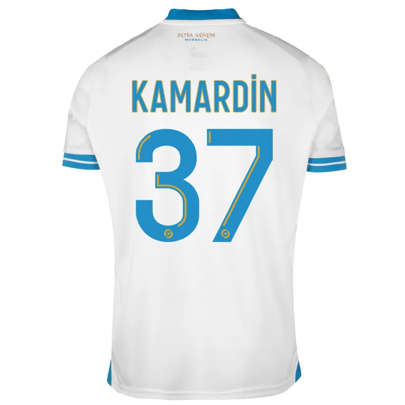 Danxen Niño Camiseta Aaron Kamardin #37 Blanco 1ª Equipación 2023/24 La Camisa