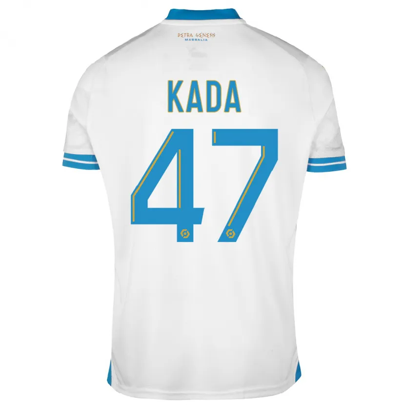 Danxen Niño Camiseta Joakim Kada #47 Blanco 1ª Equipación 2023/24 La Camisa