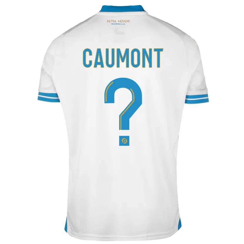 Danxen Niño Camiseta Enzo Caumont #0 Blanco 1ª Equipación 2023/24 La Camisa