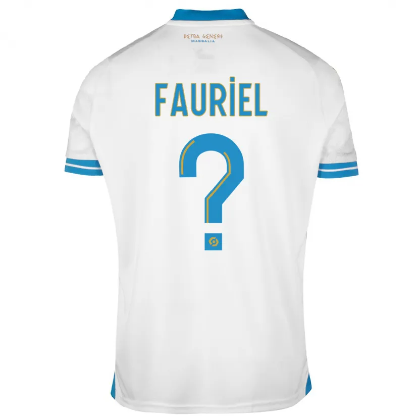 Danxen Niño Camiseta Lois Fauriel #0 Blanco 1ª Equipación 2023/24 La Camisa