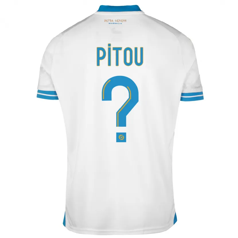 Danxen Niño Camiseta Jonathan Pitou #0 Blanco 1ª Equipación 2023/24 La Camisa