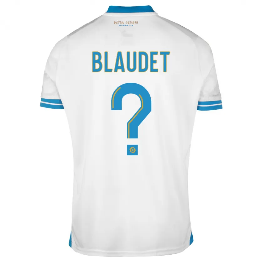 Danxen Niño Camiseta David Blaudet #0 Blanco 1ª Equipación 2023/24 La Camisa