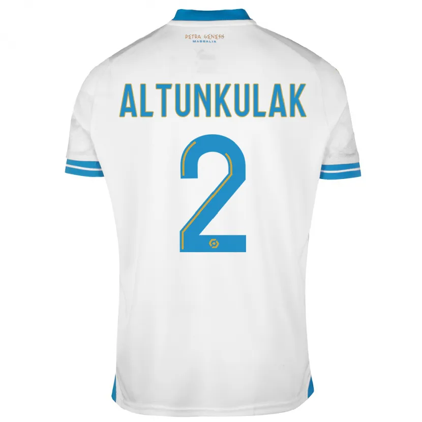 Danxen Niño Camiseta Selen Altunkulak #2 Blanco 1ª Equipación 2023/24 La Camisa