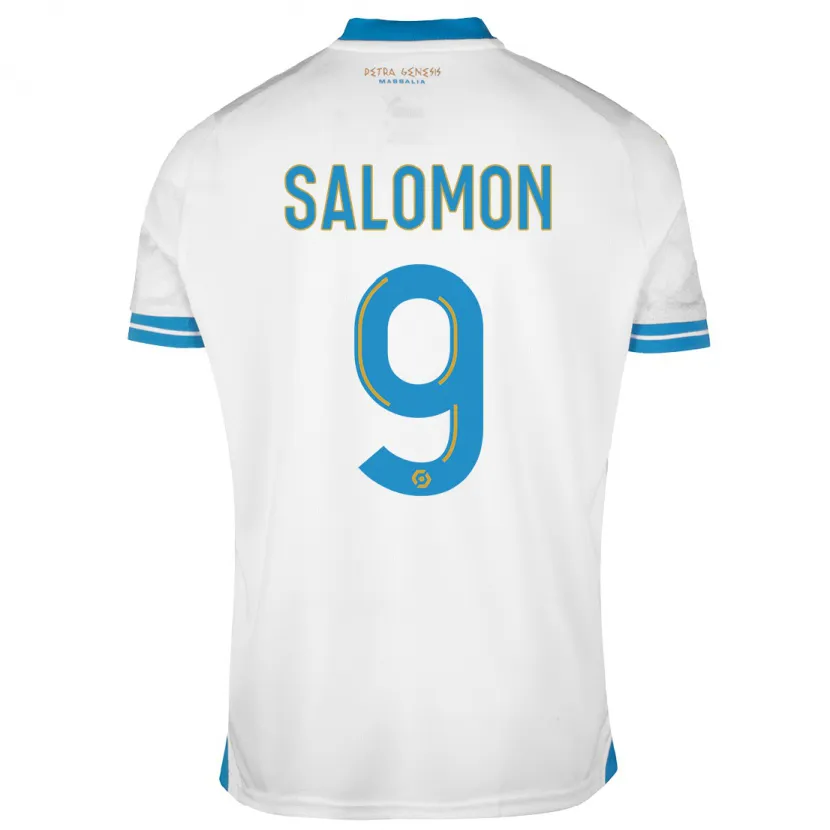 Danxen Niño Camiseta Maeva Salomon #9 Blanco 1ª Equipación 2023/24 La Camisa