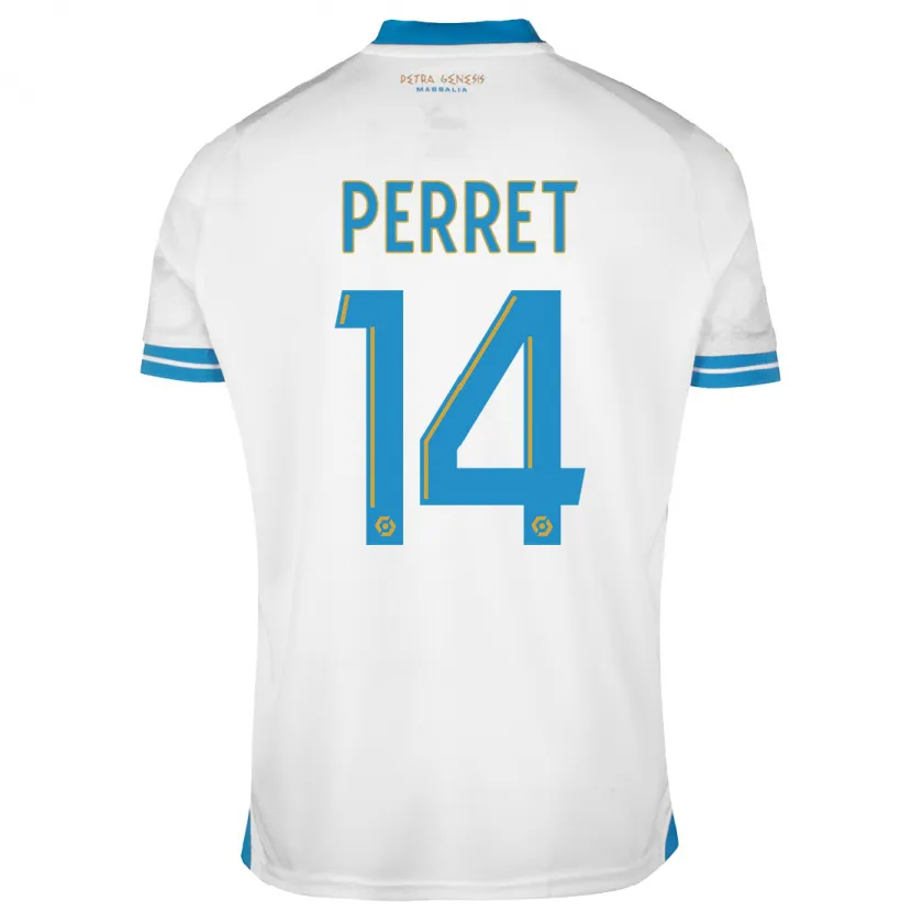 Danxen Niño Camiseta Jenny Perret #14 Blanco 1ª Equipación 2023/24 La Camisa