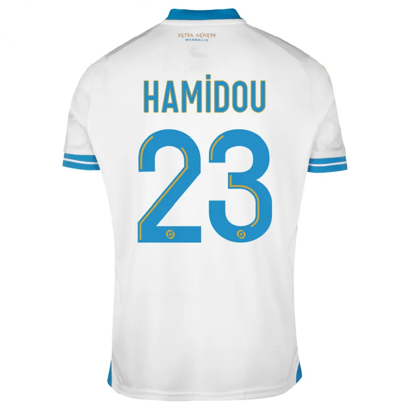 Danxen Niño Camiseta Jamila Hamidou #23 Blanco 1ª Equipación 2023/24 La Camisa