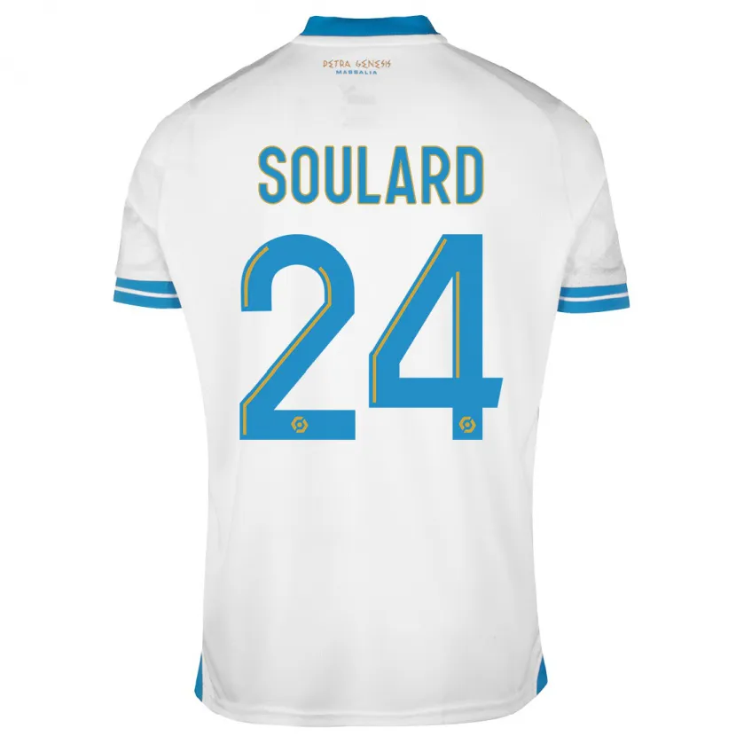 Danxen Niño Camiseta Amandine Soulard #24 Blanco 1ª Equipación 2023/24 La Camisa