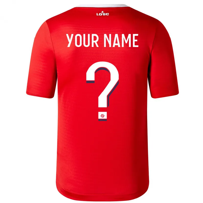 Danxen Niño Camiseta Su Nombre #0 Rojo 1ª Equipación 2023/24 La Camisa