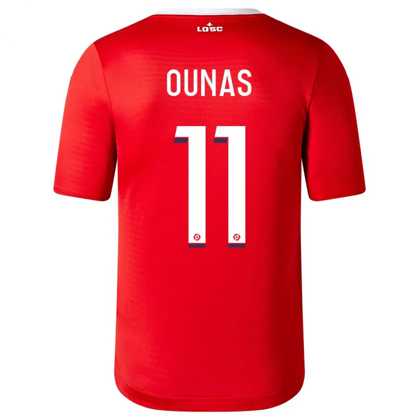 Danxen Niño Camiseta Adam Ounas #11 Rojo 1ª Equipación 2023/24 La Camisa