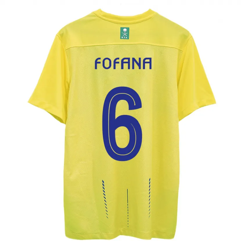 Danxen Niño Camiseta Seko Fofana #6 Amarillo 1ª Equipación 2023/24 La Camisa