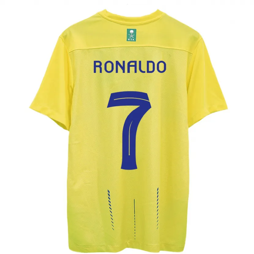 Danxen Niño Camiseta Cristiano Ronaldo #7 Amarillo 1ª Equipación 2023/24 La Camisa