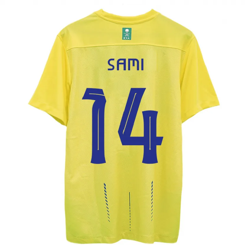 Danxen Niño Camiseta Sami Al-Najei #14 Amarillo 1ª Equipación 2023/24 La Camisa