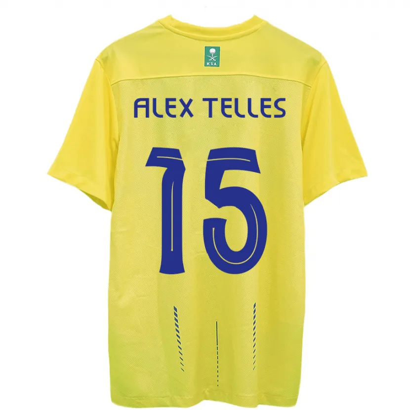 Danxen Niño Camiseta Alex Telles #15 Amarillo 1ª Equipación 2023/24 La Camisa