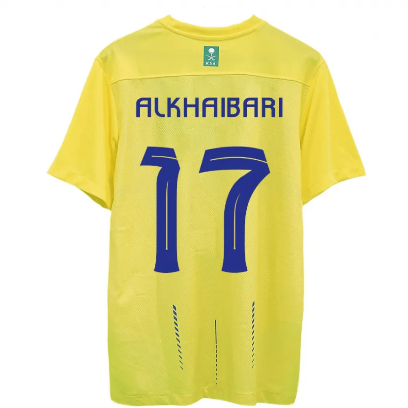 Danxen Niño Camiseta Abdullah Al-Khaibari #17 Amarillo 1ª Equipación 2023/24 La Camisa