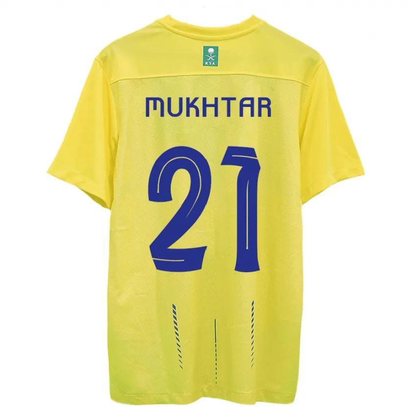 Danxen Niño Camiseta Mukhtar Ali #21 Amarillo 1ª Equipación 2023/24 La Camisa