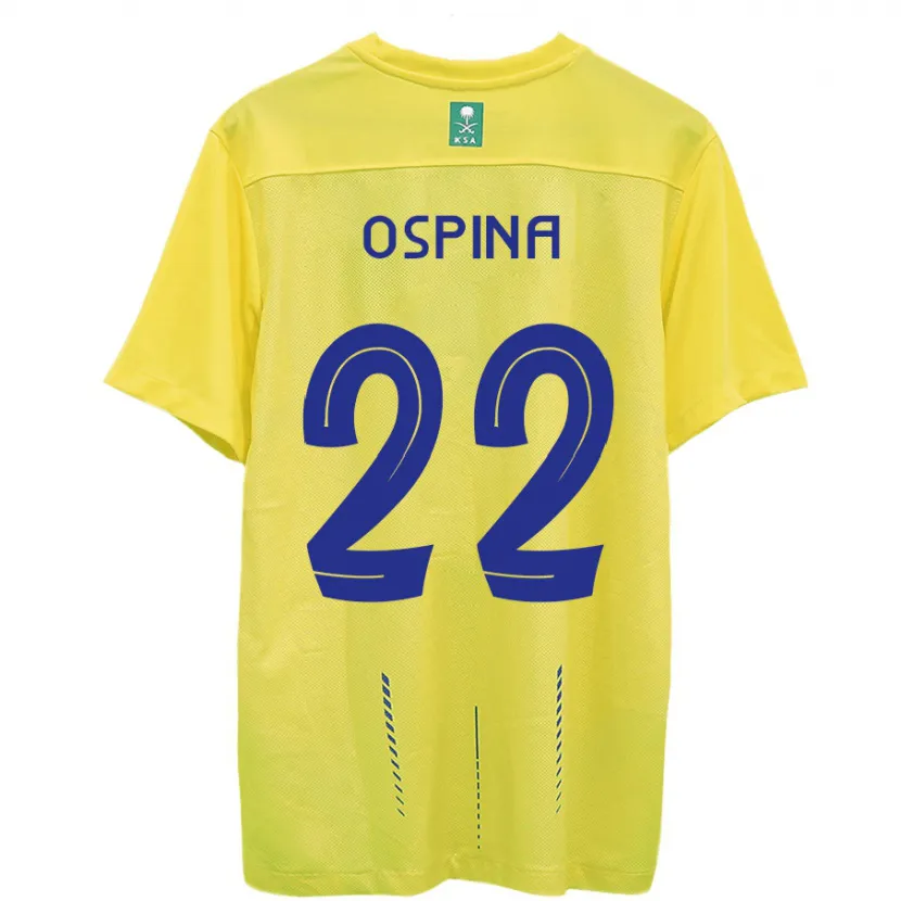 Danxen Niño Camiseta David Ospina #22 Amarillo 1ª Equipación 2023/24 La Camisa