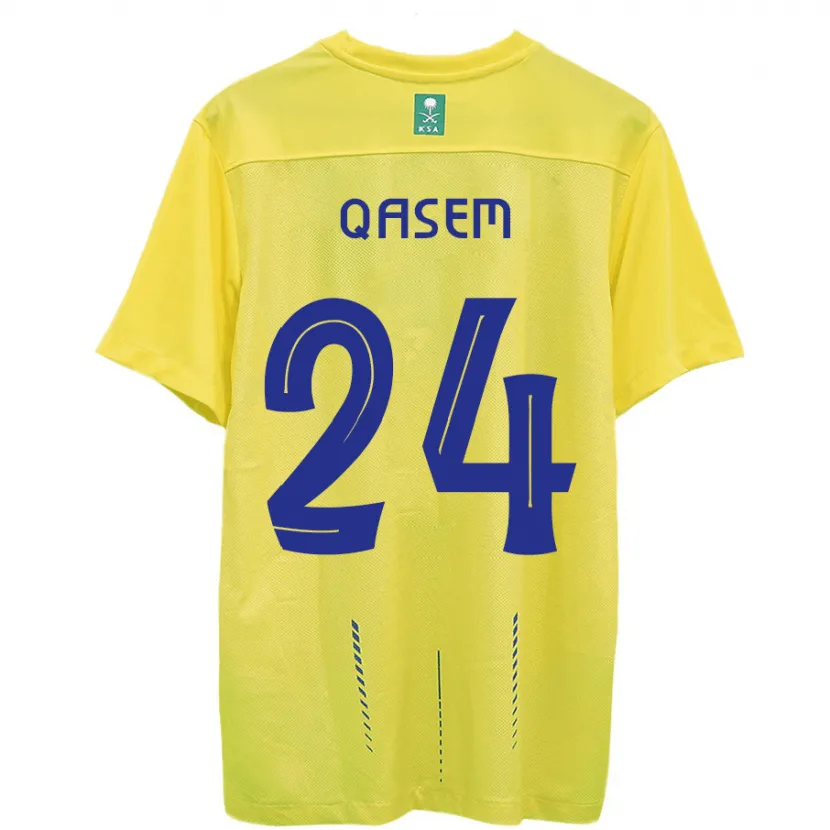 Danxen Niño Camiseta Mohammed Qasem #24 Amarillo 1ª Equipación 2023/24 La Camisa