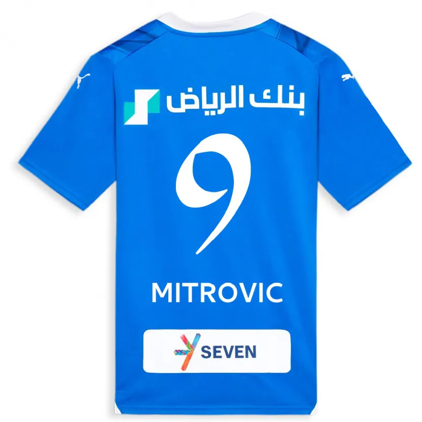 Danxen Niño Camiseta Aleksandar Mitrovic #9 Azul 1ª Equipación 2023/24 La Camisa