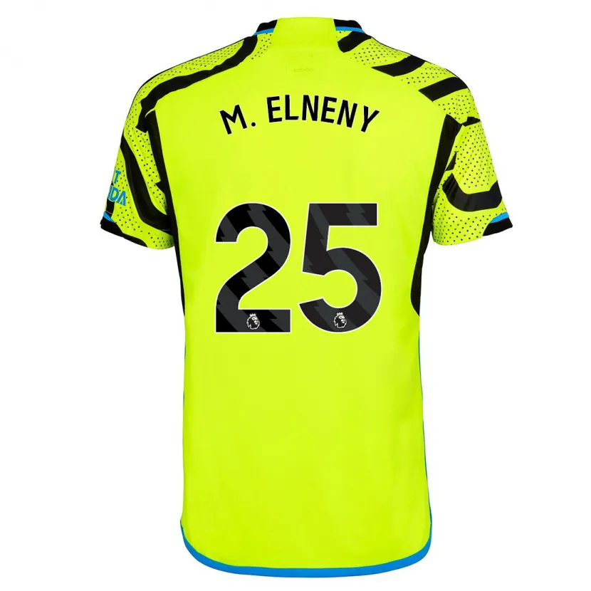 Danxen Niño Camiseta Mohamed Elneny #25 Amarillo 2ª Equipación 2023/24 La Camisa