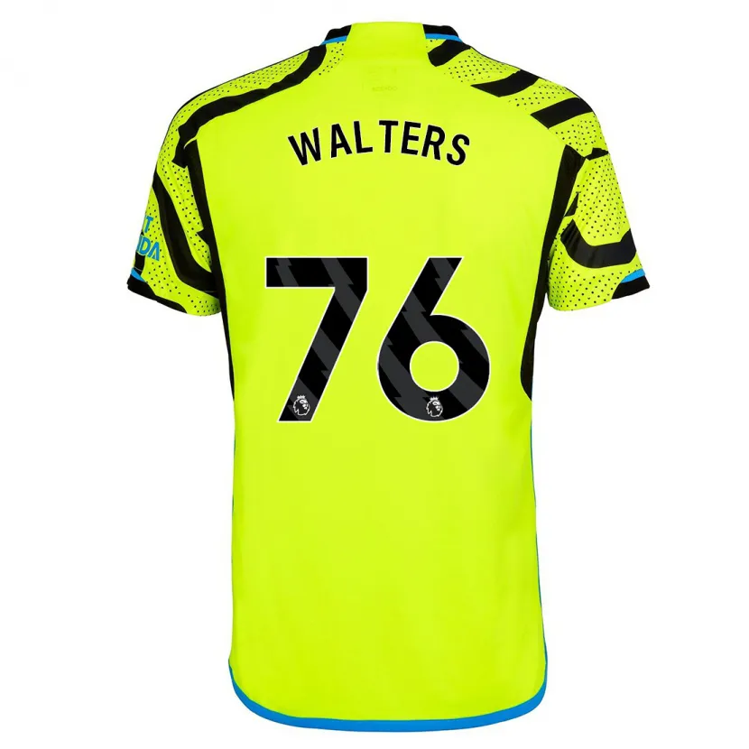 Danxen Niño Camiseta Reuell Walters #76 Amarillo 2ª Equipación 2023/24 La Camisa