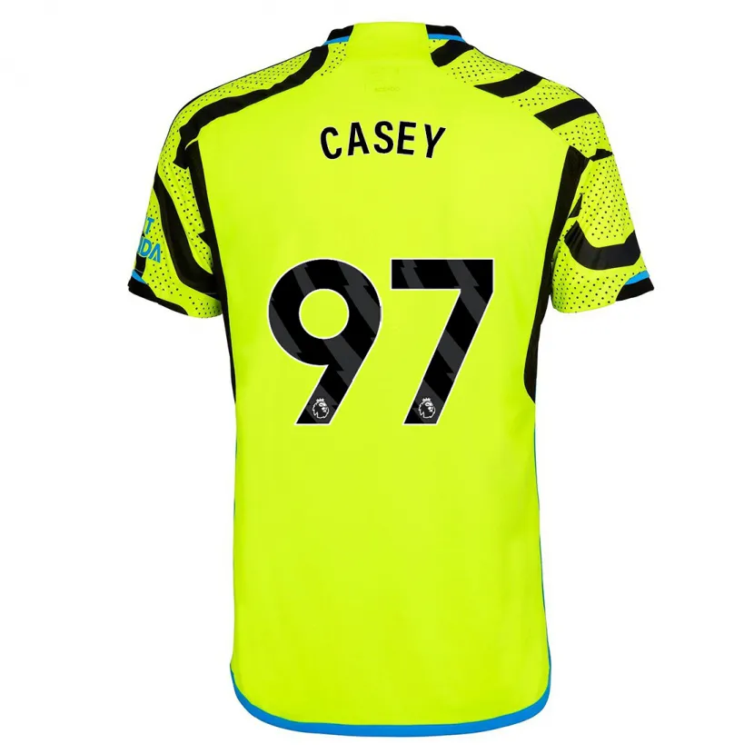 Danxen Niño Camiseta Dan Casey #97 Amarillo 2ª Equipación 2023/24 La Camisa