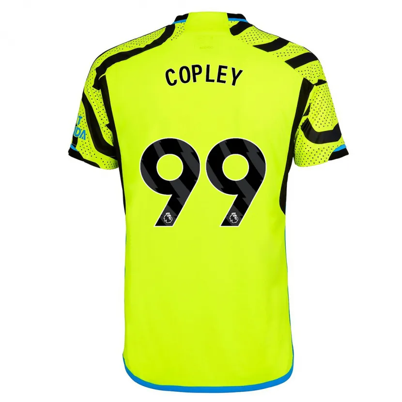 Danxen Niño Camiseta Louie Copley #99 Amarillo 2ª Equipación 2023/24 La Camisa