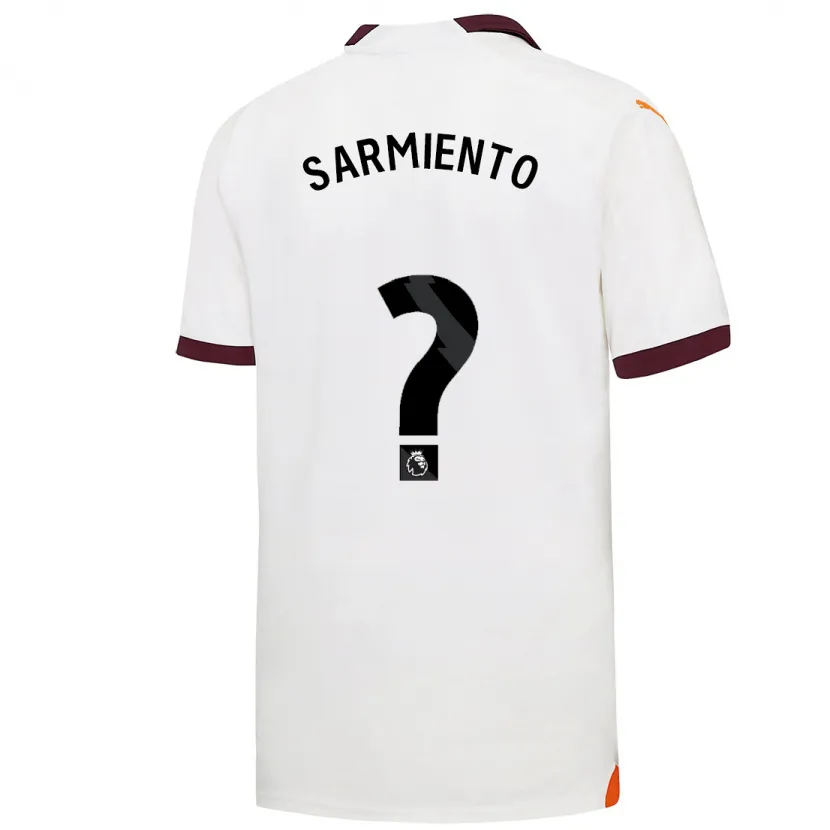 Danxen Niño Camiseta Darío Sarmiento #0 Blanco 2ª Equipación 2023/24 La Camisa