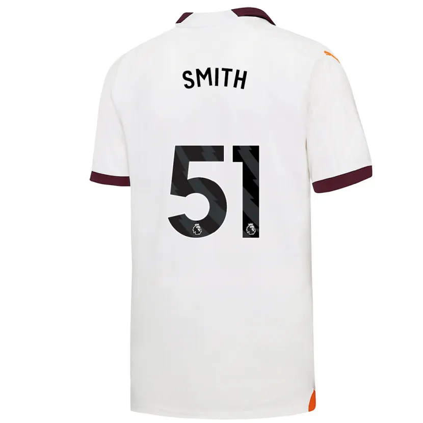 Danxen Niño Camiseta Isaac Smith #51 Blanco 2ª Equipación 2023/24 La Camisa