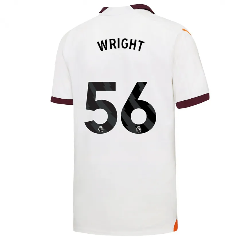 Danxen Niño Camiseta Jacob Wright #56 Blanco 2ª Equipación 2023/24 La Camisa