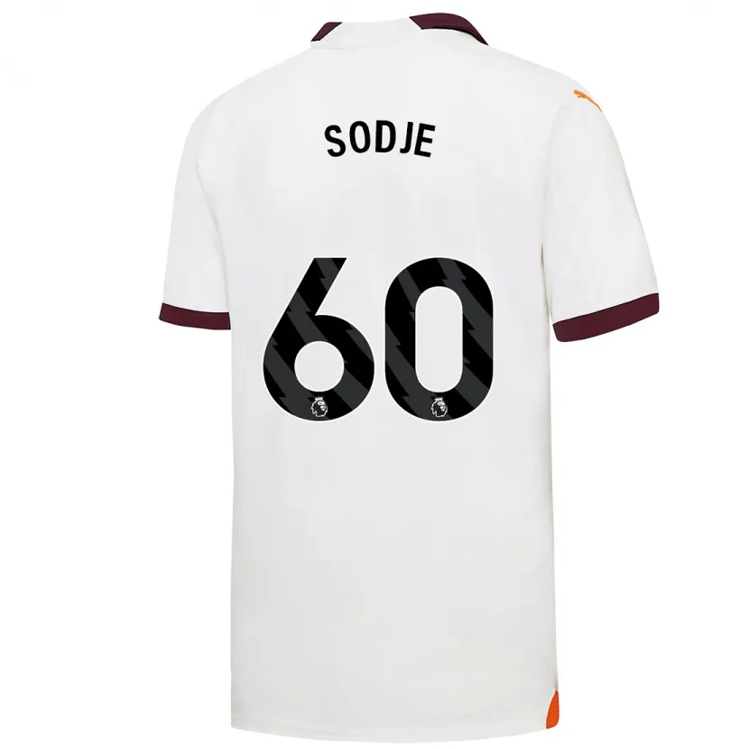 Danxen Niño Camiseta Tai Sodje #60 Blanco 2ª Equipación 2023/24 La Camisa