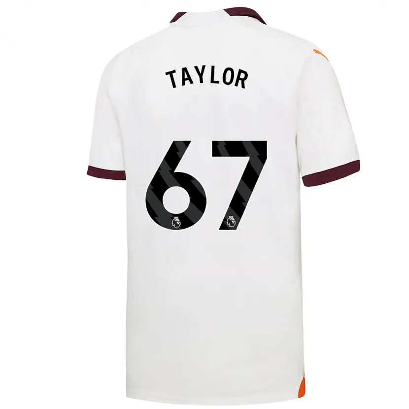 Danxen Niño Camiseta Kane Taylor #67 Blanco 2ª Equipación 2023/24 La Camisa