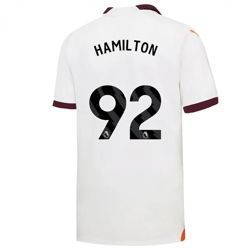 Danxen Niño Camiseta Micah Hamilton #92 Blanco 2ª Equipación 2023/24 La Camisa