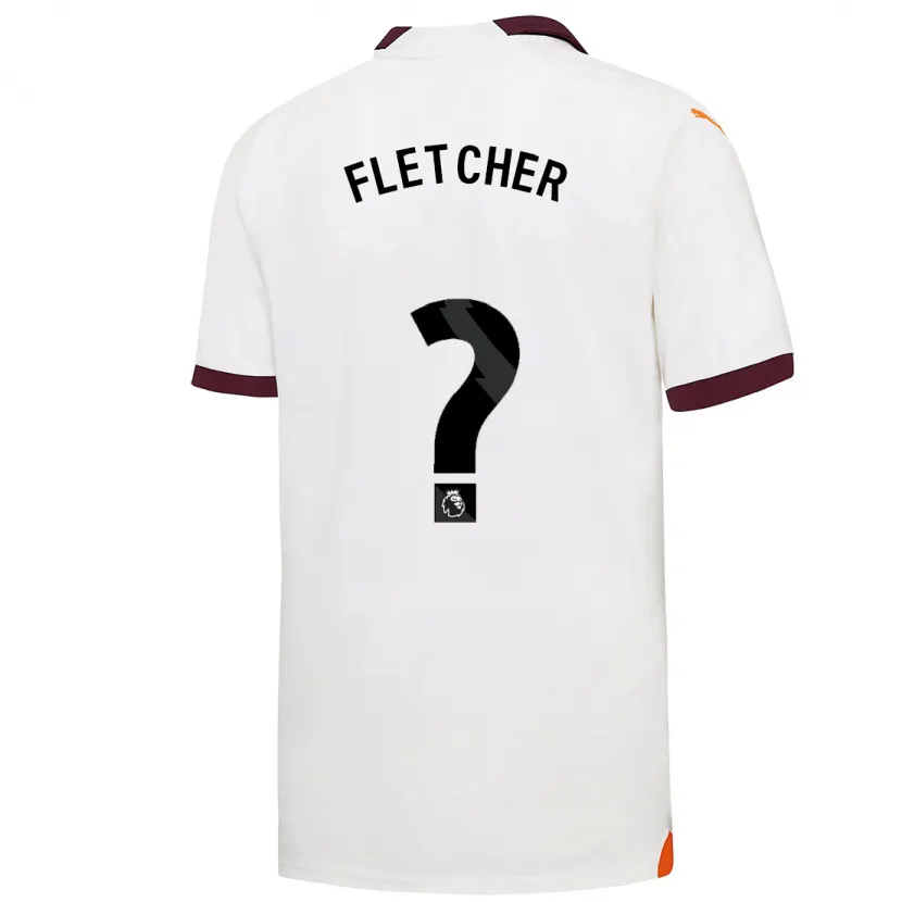 Danxen Niño Camiseta Luca Fletcher #0 Blanco 2ª Equipación 2023/24 La Camisa