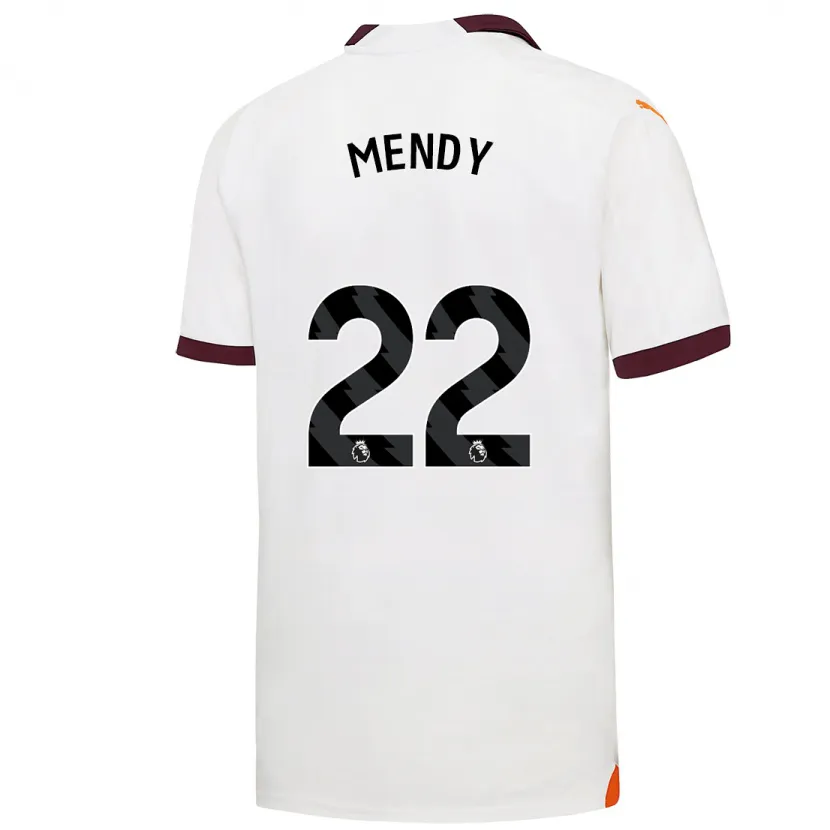 Danxen Niño Camiseta Benjamin Mendy #22 Blanco 2ª Equipación 2023/24 La Camisa