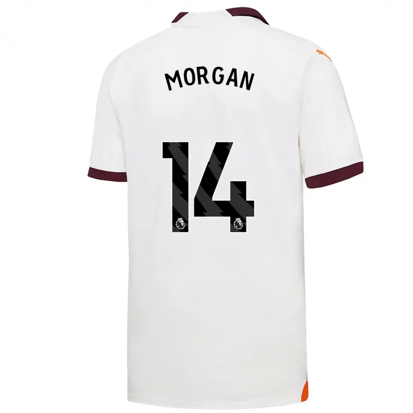 Danxen Niño Camiseta Esme Morgan #14 Blanco 2ª Equipación 2023/24 La Camisa