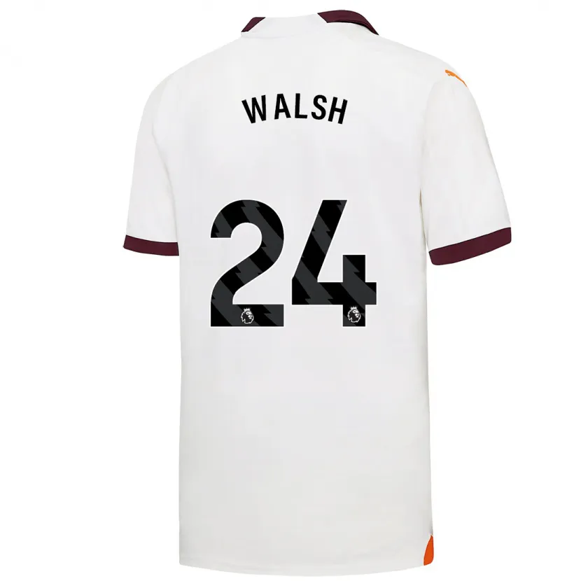 Danxen Niño Camiseta Keira Walsh #24 Blanco 2ª Equipación 2023/24 La Camisa