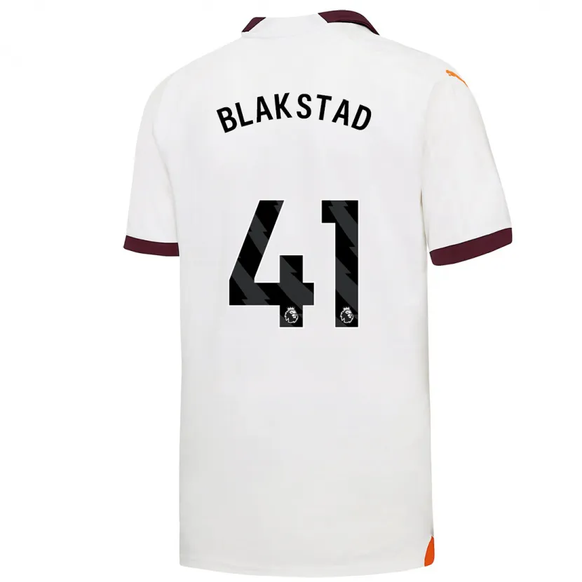 Danxen Niño Camiseta Julie Blakstad #41 Blanco 2ª Equipación 2023/24 La Camisa