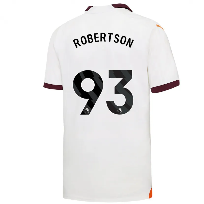 Danxen Niño Camiseta Alex Robertson #93 Blanco 2ª Equipación 2023/24 La Camisa